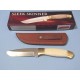 Couteau De Chasse Skinner Manche Os Lame Acier Inox Etui Cuir PA8002 - Livraison Gratuite