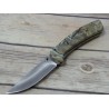 Couteau de Chasse Browning Camo Lame Acier Inox Manche FRN Linerlock Clip BR0234 - Livraison Gratuite