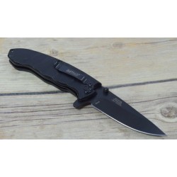 Couteau Mtech Tactical A/O Lame Acier 3Cr13MoV Manche Aluminium Linerlock Clip MTA1145BK - Livraison Gratuite