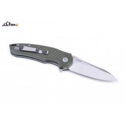 Couteau Ultra-X VULTURE Olive Lame Acier D2 Manche G-10 Linerlock Clip UXHK221C - Livraison Gratuite