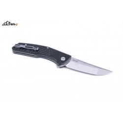 Couteau Ultra-X Rhino Black Lame Acier 9Cr18Mov Manche G-10 Linerlock Clip UXHK219C - Livraison Gratuite