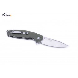 Couteau Ultra-X Ripple Olive Lame Acier D2 Manche G-10 Linerlock Clip UXHK214G - Livraison Gratuite