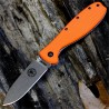 Couteau Esee Zancudo Orange Lame Acier AUS-8 Manche FRN Framelock BRKR1OR - Livraison Gratuite