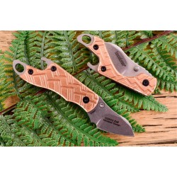 Couteau Kershaw Cinder Copper Acier 3Cr13 Manche Copper Ouvre Bouteilles Linerlock KS1025CU - Livraison Gratuite