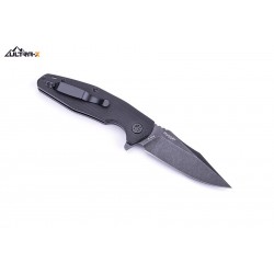 Couteau Ultra-X Hugger Black Lame Acier 440C Stonewash Manche G-10 Linerlock Clip UXHK210H - Livraison Gratuite