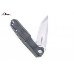 Couteau Ultra-X BOA Carbon Fiber/Olive Manche G-10 Lame Tanto D2 Linerlock Clip UXHK209B - Livraison Gratuite