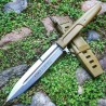 Couteau Extrema Ratio Requiem Wolf Green Dagger Lame Acier N690 Manche Forprene Etui Nylon Italy EX0478GRN - Livraison Gratuite