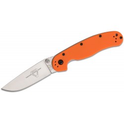 ON8870OR Ontario RAT Model 1-A A/O AUS-8 Blade Orange G10 Handles Linerlock Clip - Livraison Gratuite