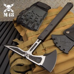 Hache United Cutlery M48 Liberator Infantry Tactical Tomahawk Acier 2Cr13 Manche FRN Etui Nylon UC3331 - Livraison Gratuite