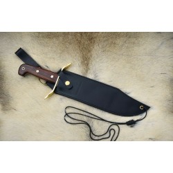 Couteau Cold Steel Wild West Bowie Lame Acier Carbone 1090 Manche Bois Etui Cuir CS81B - Livraison Gratuite