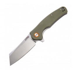 Couteau CJRB Cutlery Crag Green Lame Acier D2 Manche G10 Linerlock Clip J1904GNF - Livraison Gratuite