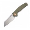 Couteau CJRB Cutlery Crag Green Lame Acier D2 Manche G10 Linerlock Clip J1904GNF - Livraison Gratuite