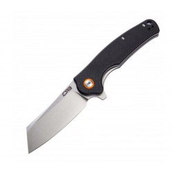 Couteau CJRB Cutlery Crag Black Lame Acier D2 Manche G10 Linerlock Clip J1904BKF - Livraison Gratuite