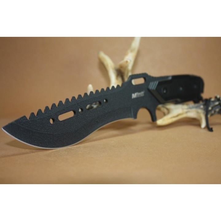Couteau Tactical MTech Combat Knife Black Acier 440 Couteau Bushcraft MT621BK - Livraison Gratuite