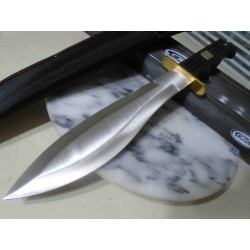 Couteau Kukri Machette Big Bad Bolo Bowie Lame Acier Inox Manche Rubber Etui Nylon CN211491 - Livraison Gratuite