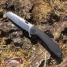 Couteau ABKT Tac Warthog Linerlock Black Manche Micarta Lame Acier D2 Clip AB046 - Livraison Gratuite