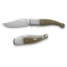 Couteau LionSteel Gitano GT01 CVG Lame Acier Niolox Manche Green Micarta/Titane Made Italy LSTGT01CVG - Livraison Gratuite