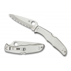 SC10S Spyderco Endura 4 Stainless Steel Handles VG-10 Serrated Blade Stainless Handles Japan - Livraison Gratuite