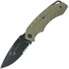 Couteau Defcon 5 Foxtrot Lame Acier 8Cr13MoV Manche G-10 Green Linerlock Clip D5K006 - Livraison Gratuite