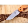 Couteau Ontario Rat 1 Orange Acier AUS-8 Satin Manche FRN Linerlock Clip ON8848OR - Livraison Gratuite