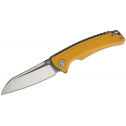Couteau Bestech Knives Texel Yellow Lame Acier D2 Manche G-10 Linerlock Clip BTKG21C2 - Livraison Gratuite