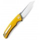 Couteau Bestech Knives Texel Yellow Lame Acier D2 Manche G-10 Linerlock Clip BTKG21C2 - Livraison Gratuite