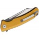 Couteau Bestech Knives Texel Yellow Lame Acier D2 Manche G-10 Linerlock Clip BTKG21C2 - Livraison Gratuite