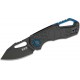 Couteau MKM Fox Knives Isonzo Black Lame Acier N690 Manche FRN Linerlock Clip Made Italy MKMF036 - Livraison Gratuite