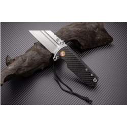 ATZ1820PCF Couteau Artisan Proponent Framelock Carbon Fiber Handle D2 Blade Clip - Livraison Gratuite