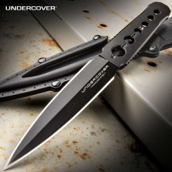 Couteau de Botte Poignard United Cutlery Undercover CIA Stinger Lame Acier 3Cr13 Etui Zytel UC3344 - Livraison Gratuite