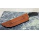  Lot de 3 Couteaux de Chasse Manche Corne Lame Acier Inox Etui Cuir PA203411 - Livraison Gratuite