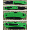 Couteau Ka-bar Dozier Folding Hunter Lame Acier AUS-8 Manche Zytel Green Lockback Clip KA4062KG - Livraison Gratuite