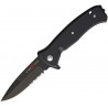 Couteau Al Mar SERE 2020 Linerlock A/O Lame Acier D2 Serr Manche Black G10 Clip AMK2205 - Livraison Gratuite