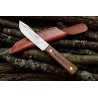 Couteau Old Hickory Hunting Knife Lame Acier Carbone Manche Bois Etui Cuir Made In USA OH7026 - Livraison Gratuite