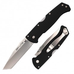 Couteau Cold Steel Air Lite Tanto Lame Acier AUS-10 Manche G10 Lockback Clip CS26WT - Livraison Gratuite