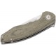 Couteau MKM Viper Timavo Lame Acier M390 Manche Green Micarta Linerlock Clip Italy MKMV027 - Livraison Gratuite