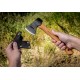 Hache Hachette Condor Scout Hatchet Lame Acier Carbone 1045 Manche Bois Etui Cuir El Salvador CTK4053C10 - Livraison Gratuite