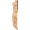 Couteau Marttiini Lapp Lame Acier Inox Décor Sur Lame Manche Bois Etui Cuir Made In Finland MN235010 - Livraison Gratuite