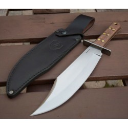 Couteau Condor Undertaker Bowie Lame Acier Carbone 1075 Manche Noyer Etui Cuir CTK2804103 El Salvador - Livraison Gratuite