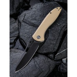 Couteau CIVIVI Picaro C916B Tan Lame Acier D2 Manche G10 Linerlock Clip CIVC916B - Livraison Gratuite