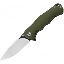 Couteau Bestech Bobcat D2 Two-Tone Satin/Black Manche Od Green G10 Linerlock Clip BTKG22B2 - Livraison Gratuite