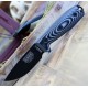 Couteau ESEE Esee-3 Black Manche Gray/Black G10 Acier Carbone 1095 Etui Plastique Made USA ES3PMB002 - Livraison Gratuite