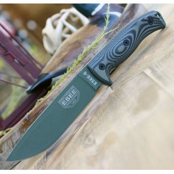 Couteau ESEE Esee-6 OD Green Manche OD Green G10 Acier Carbone 1095 Etui USA ES6POD003 - Livraison Gratuite