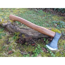 Hache De Viking Tomahawk Lame Acier Carbone Manche Bois PA882447 - Livraison Gratuite