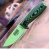 Couteau ESEE Esee-3 Venom Manche Green/Black G10 Acier Carbone 1095 Etui Plastique Made USA ES3PMVG007 - Livraison Gratuite