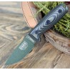 Couteau ESEE Esee-3 Od Green Manche Green/Black G10 Acier Carbone 1095 Etui Plastique Made USA ES3PMOD003 - Livraison Gratuite