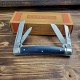 Couteau Rough Rider Whittler Blue Smooth Bone Manche Os Lames Acier 440 RR1950 - Livraison Gratuite