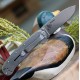 Couteau ESEE Avispa SK5 Manche Od Green Nylon Lame Acier SK5 Framelock Clip BRK1303OD - Livraison Gratuite
