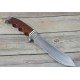 Couteau de Chasse Survie Browning Red Sandalwood Handle Lame Acier Inox Etui Nylon BR0157 - Livraison gratuite