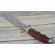 Couteau de Chasse Survie Browning Red Sandalwood Handle Lame Acier Inox Etui Nylon BR0157 - Livraison gratuite
